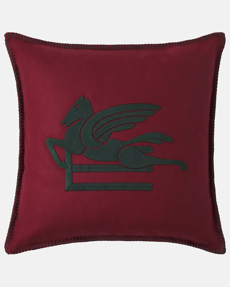 Etro Kissen Pegaso Rot
