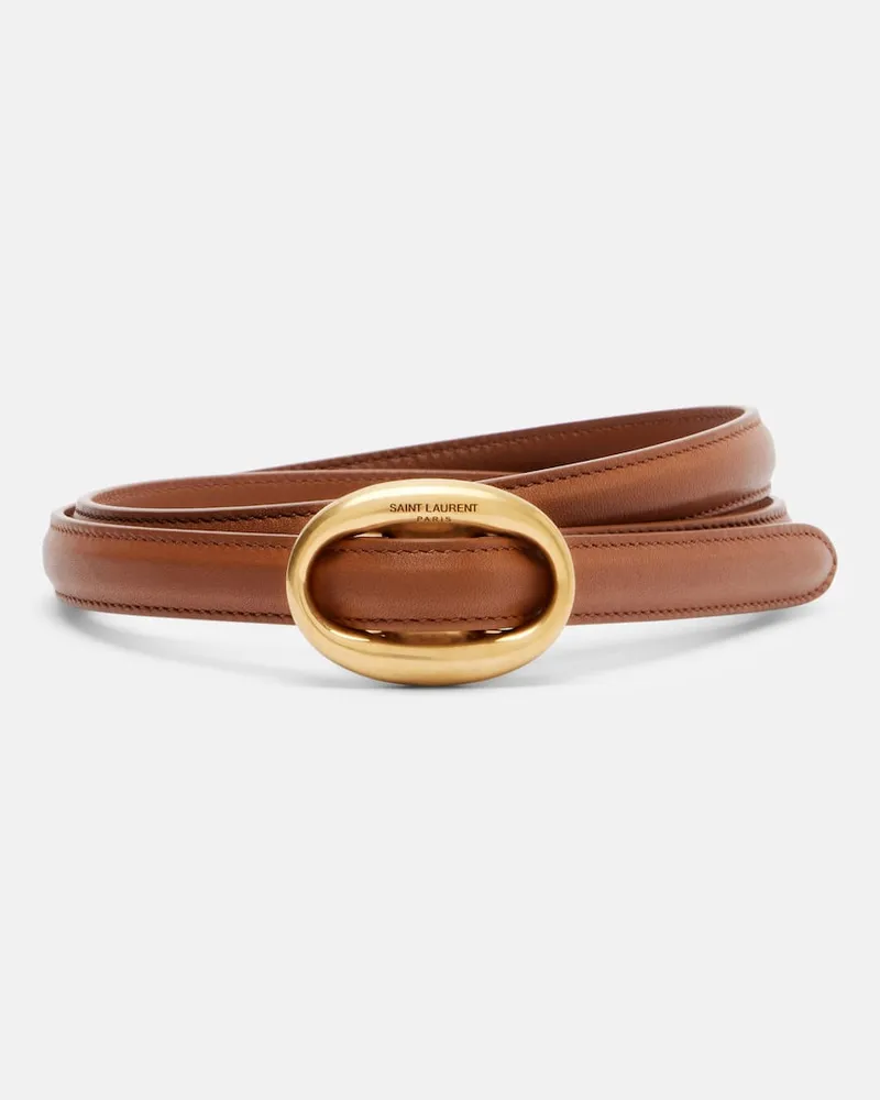 Saint Laurent Gürtel aus Leder Braun