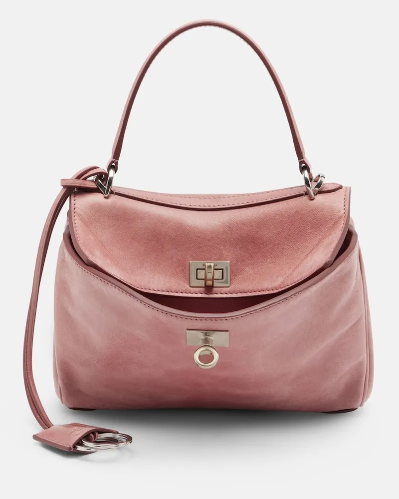 Balenciaga Schultertasche Rodeo Mini aus Leder Rosa