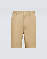 Gucci Shorts aus Baumwoll-Twill Braun