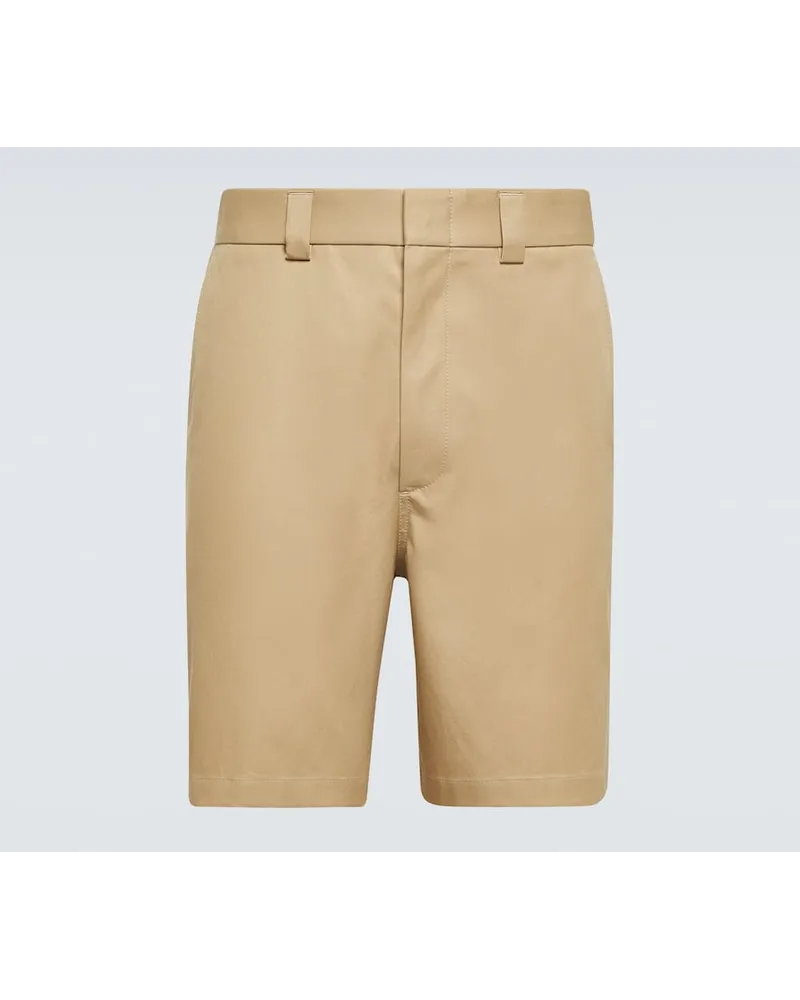 Gucci Shorts aus Baumwoll-Twill Braun