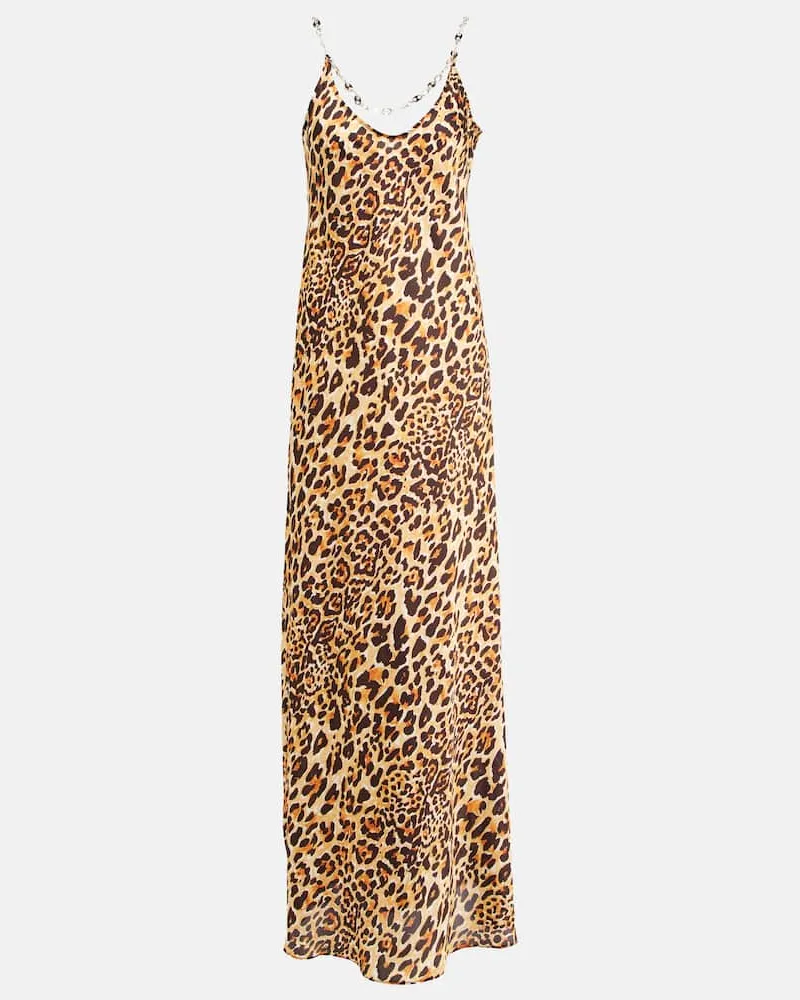 Paco Rabanne Verziertes Maxikleid Multicolor
