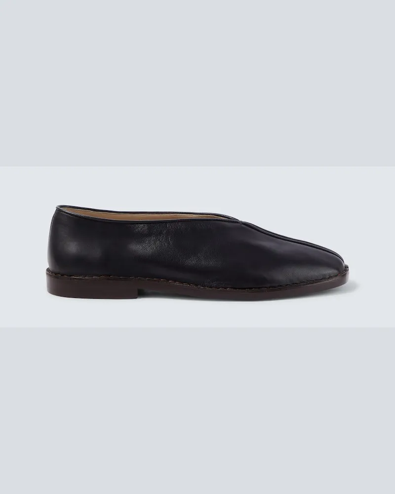 Christophe Lemaire Slip-Ons aus Leder Schwarz