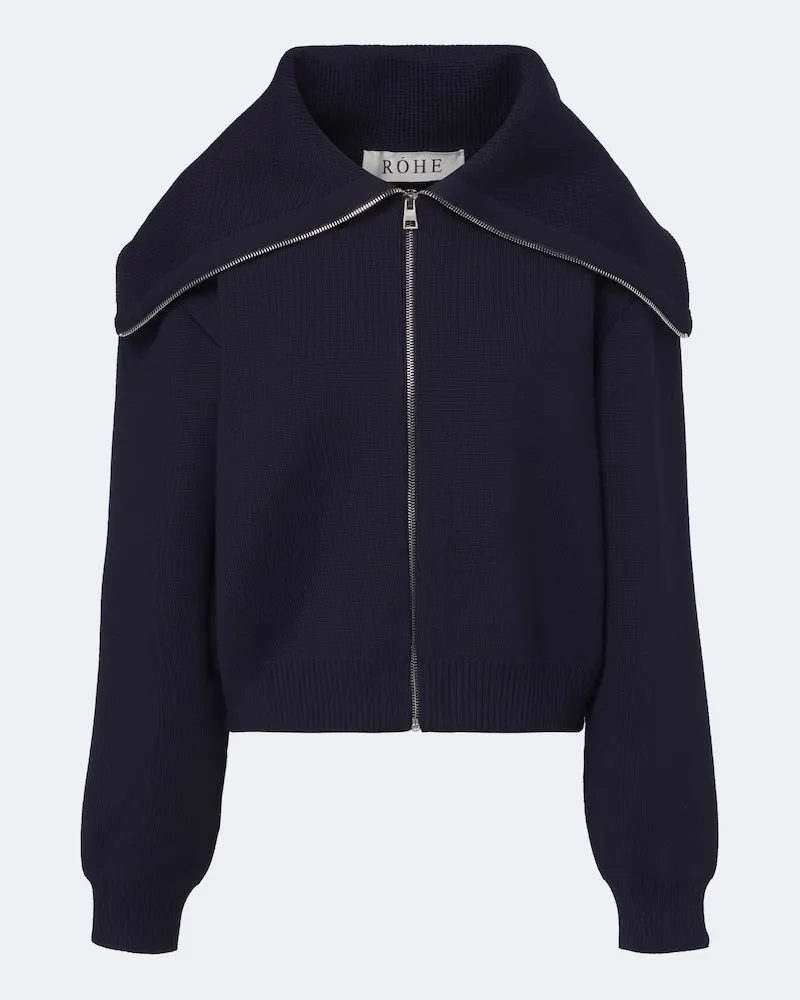 Róhe Róhe Cardigan aus Wolle Blau