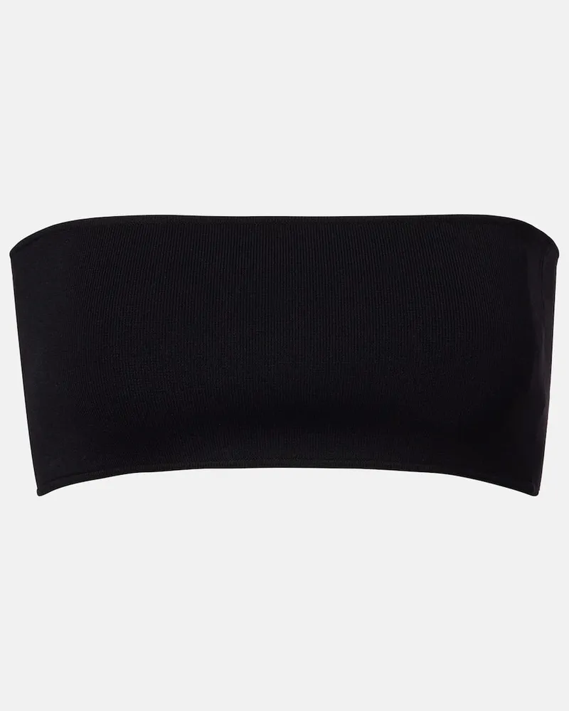 Totême Bandeau-Top aus Jersey Schwarz