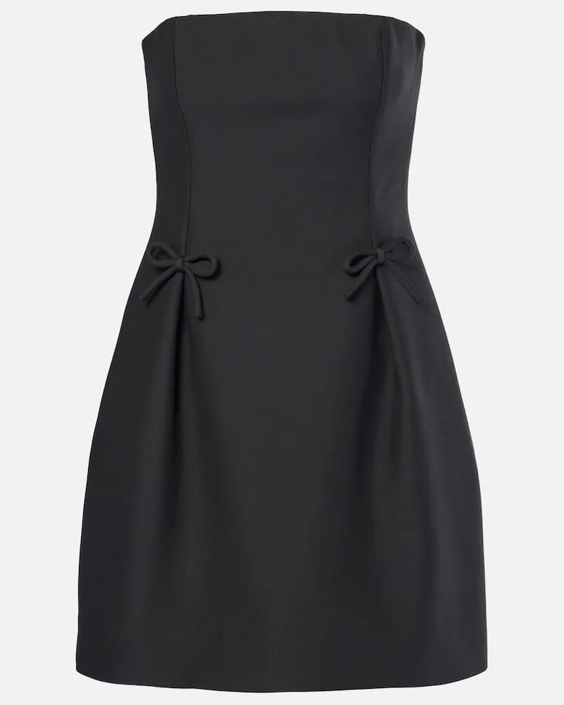 Valentino Garavani Minikleid aus Crepe Couture Schwarz