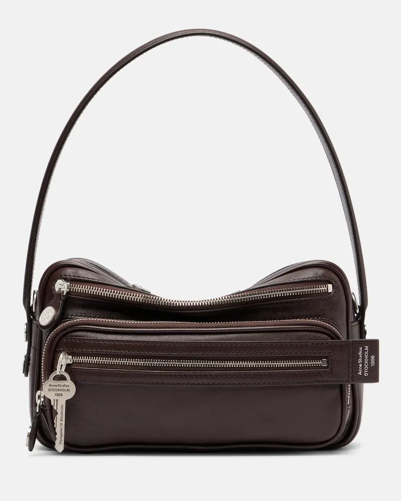 Acne Studios Schultertasche Camero Party aus Leder Braun