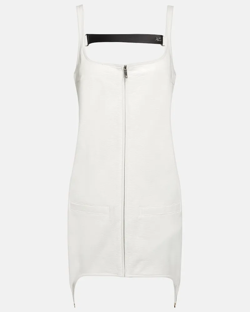 Courrèges Courrèges Minikleid aus einem Baumwollgemisch Weiß
