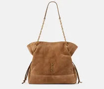 Tote Bag Jamie Shopping Medium aus Veloursleder