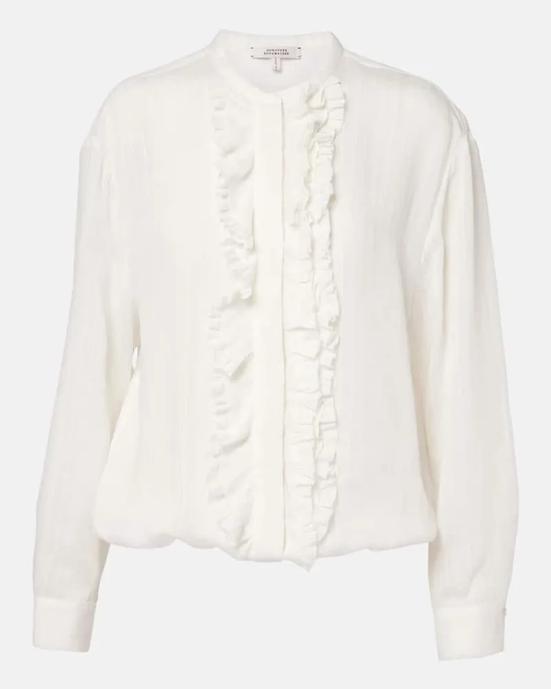 Dorothee Schumacher Bluse Cool Stripe Weiß