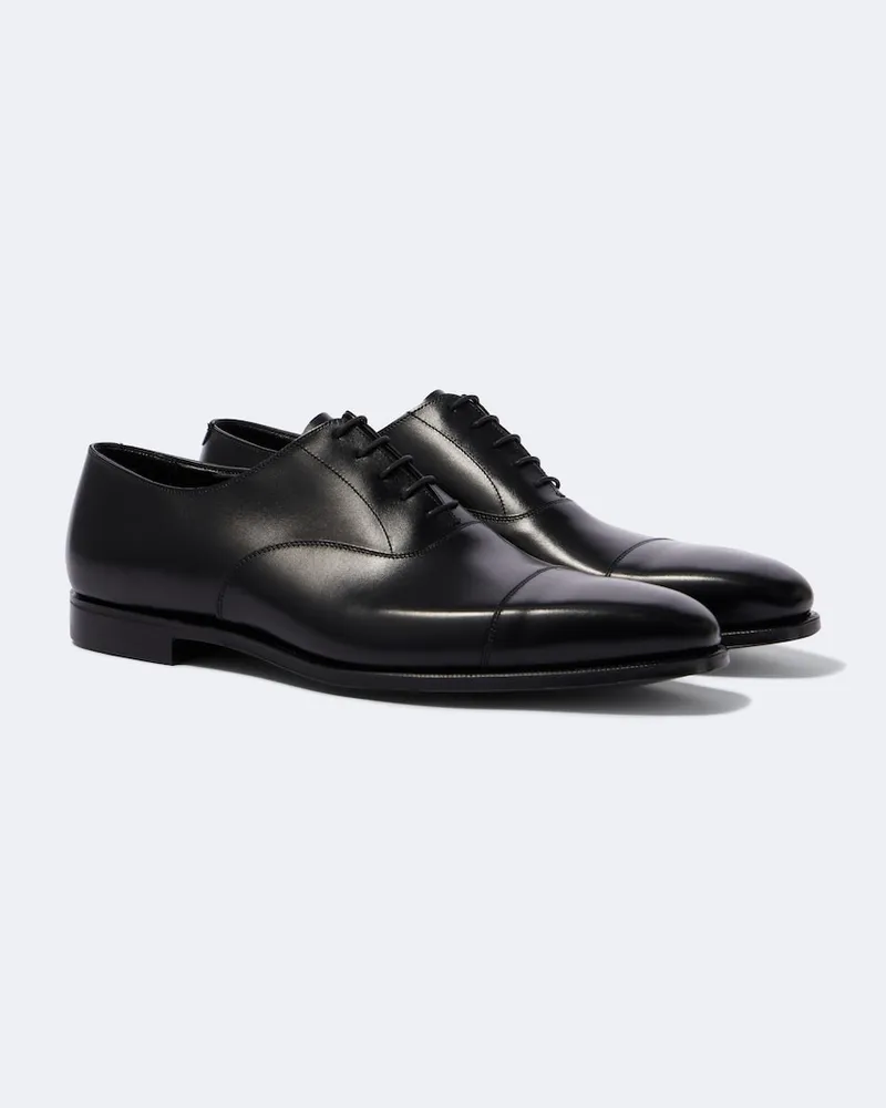 George Cleverley Oxford-Schuhe Harry aus Leder Schwarz