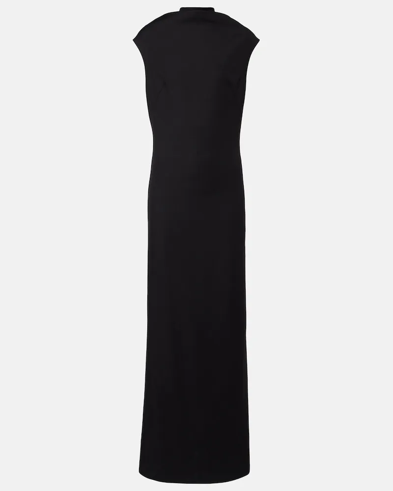 Brunello Cucinelli Robe Monili aus einem Wollgemisch Schwarz