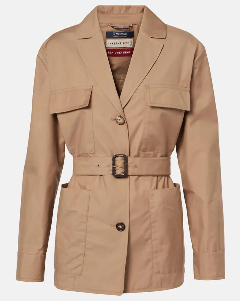 Max Mara Jacke Giulia aus Twill Beige