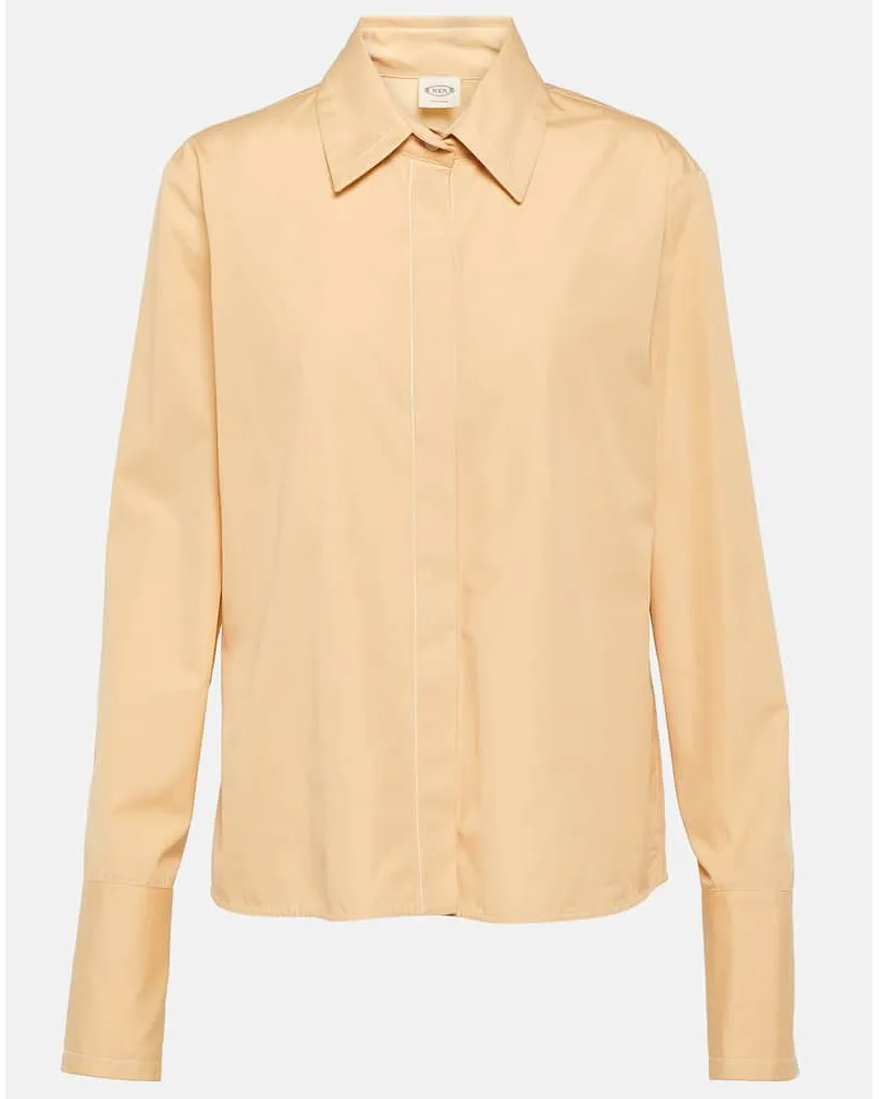 TOD'S Hemd aus Baumwollpopeline Nude