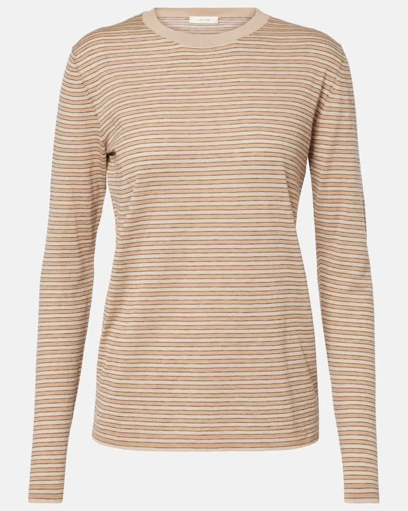 The Row Pullover Juhi aus Baumwolle und Kaschmir Beige