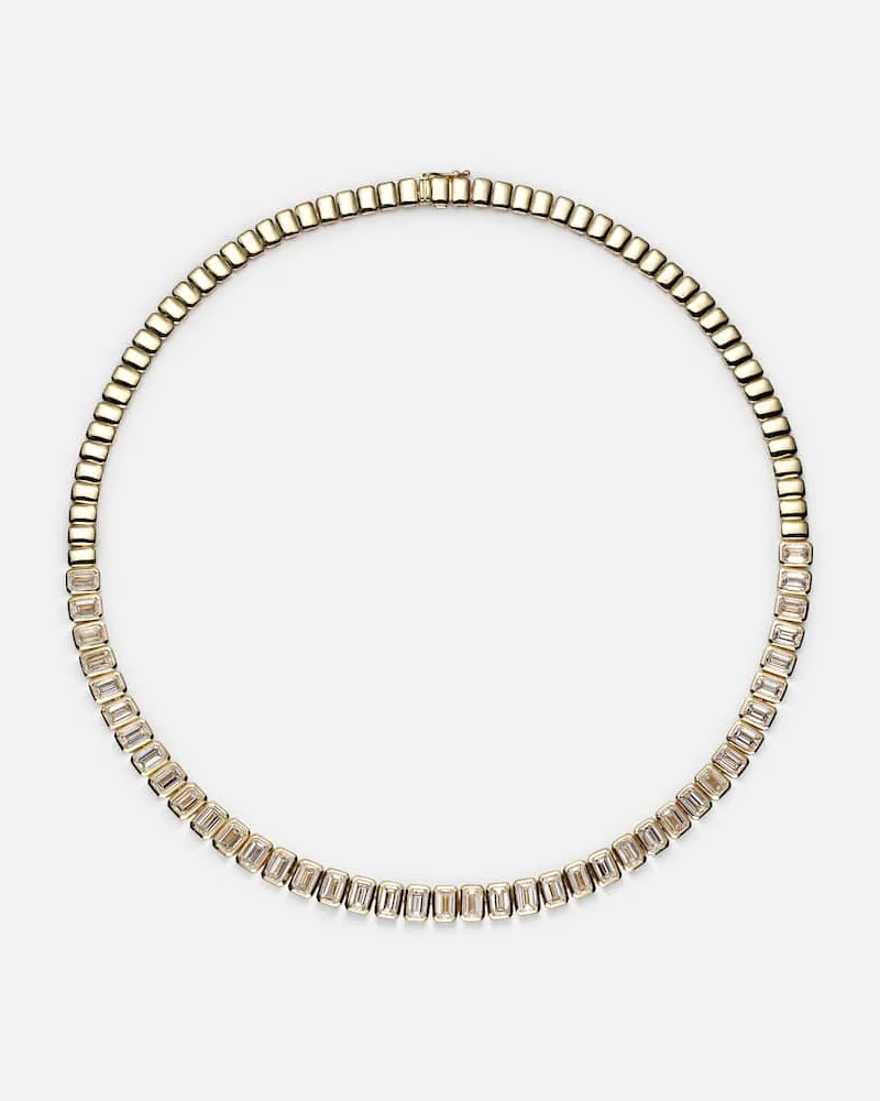 ANITA KO Choker Large aus 18kt Gelbgold mit Diamanten Gold