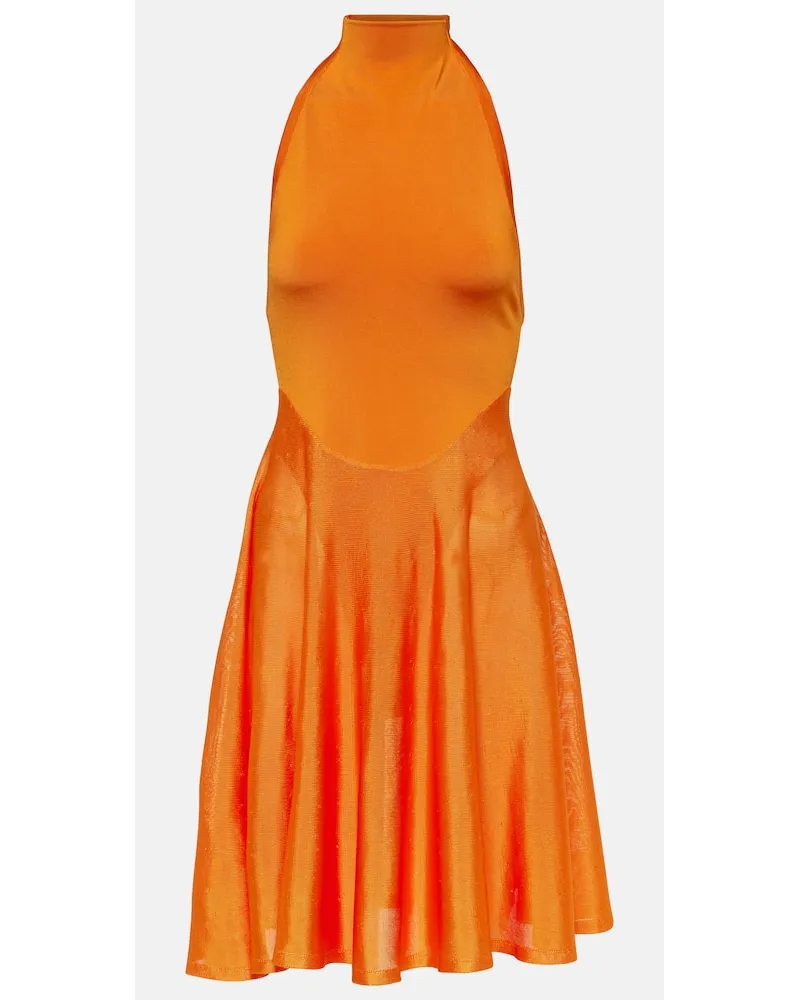 Alaïa Alaia Minikleid aus Jersey Orange