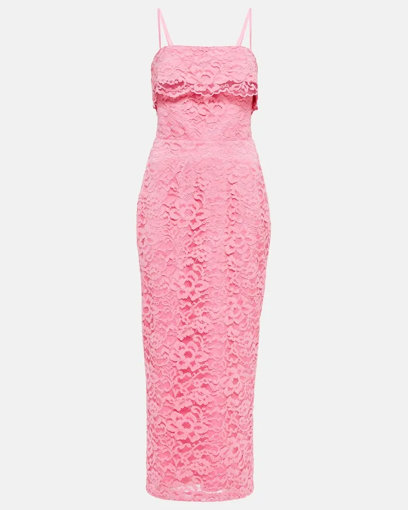 RASARIO Maxikleid aus Spitze Rosa