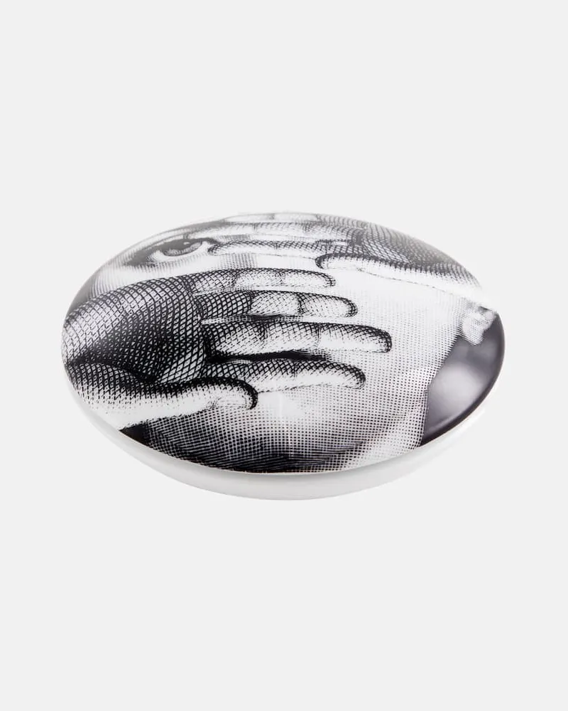 Fornasetti Aufbewahrungsdose Tema e Variazioni Multicolor