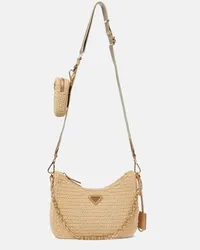 Prada Schultertasche Re-Edition 2005 Small Beige