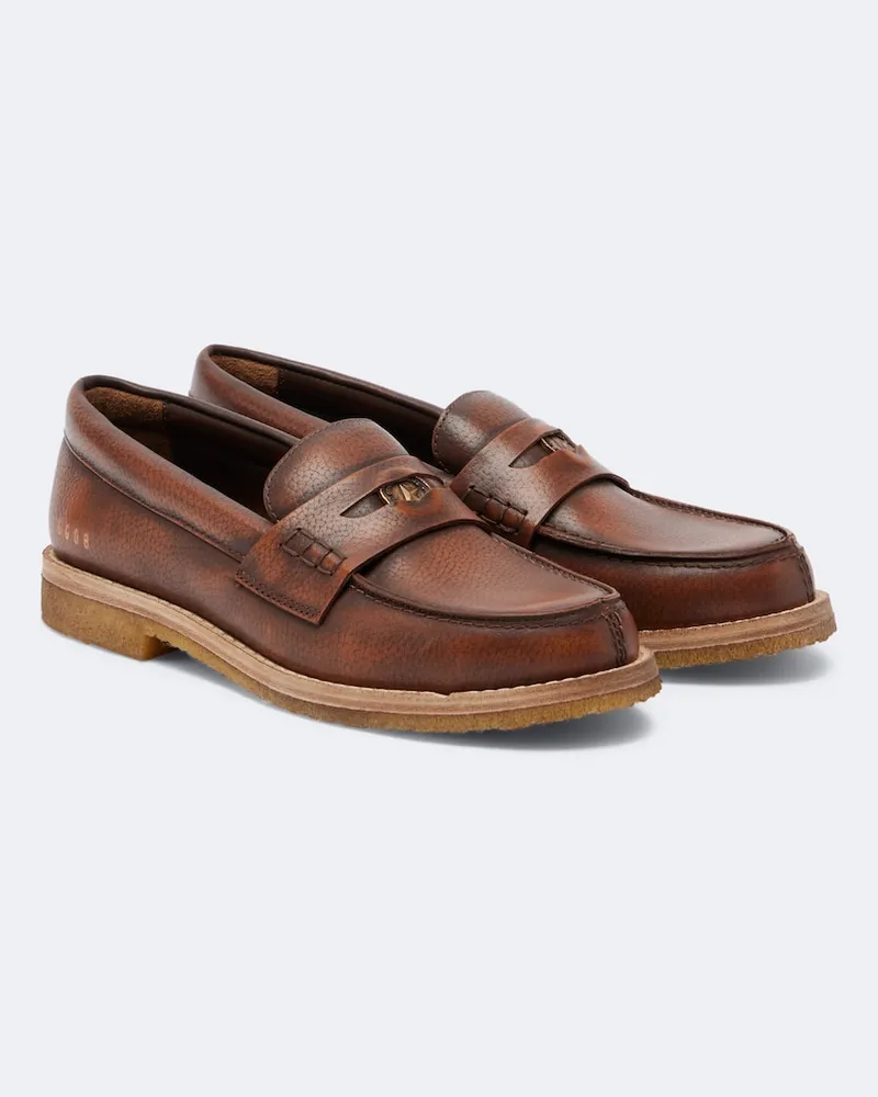 Golden Goose Loafers Jerry aus Leder Braun