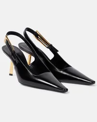 Saint Laurent Slingback-Pumps Lee 75 aus Leder Schwarz