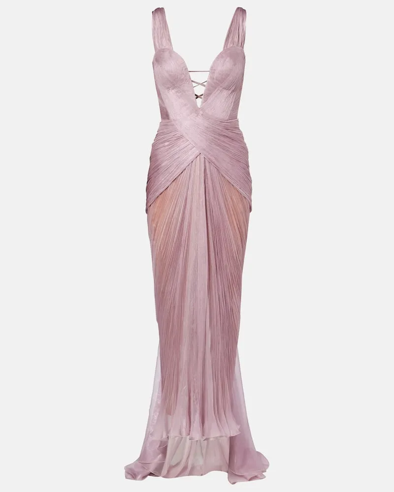 Maria Lucia Hohan Robe Corinna aus Seide Pink