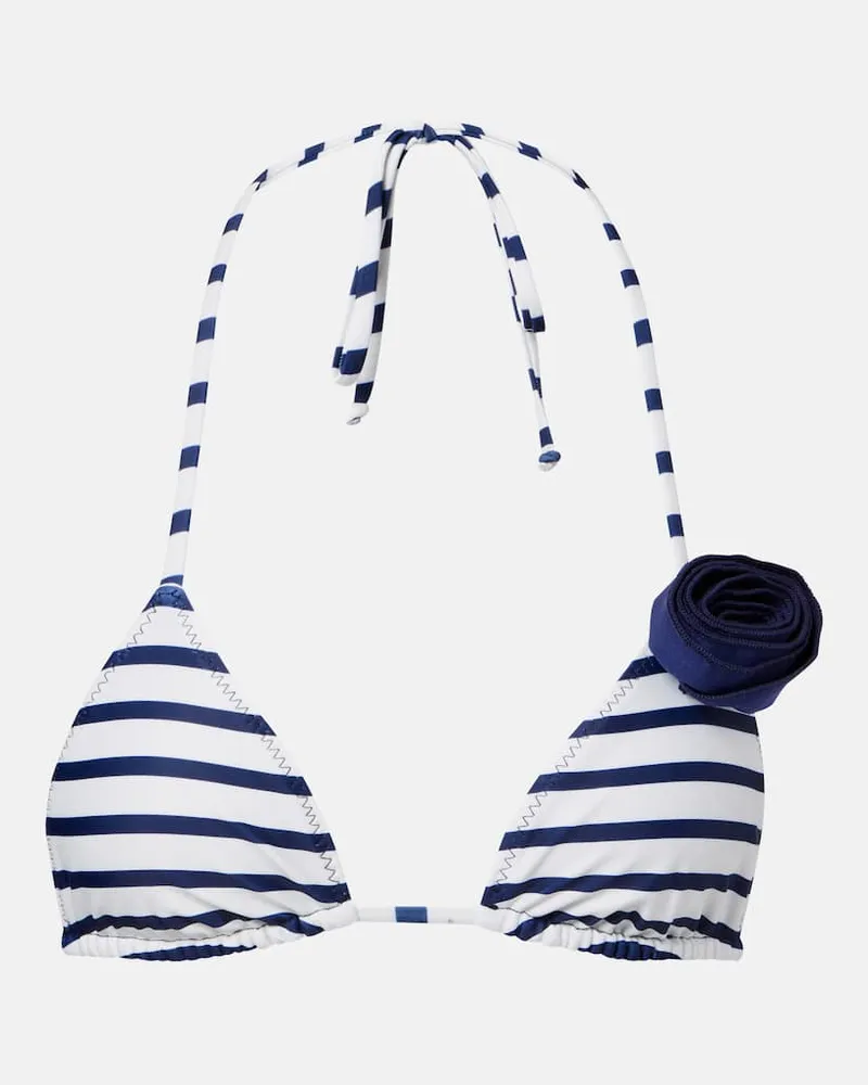 SAME Bikini-Oberteil Rose 90s Blau