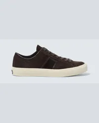 Tom Ford Sneakers Cambridge aus Veloursleder Braun