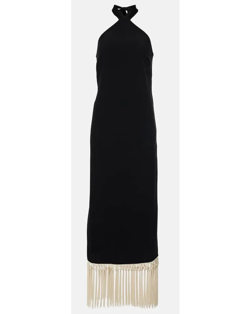 Taller Marmo Midikleid Nina aus Cady Schwarz