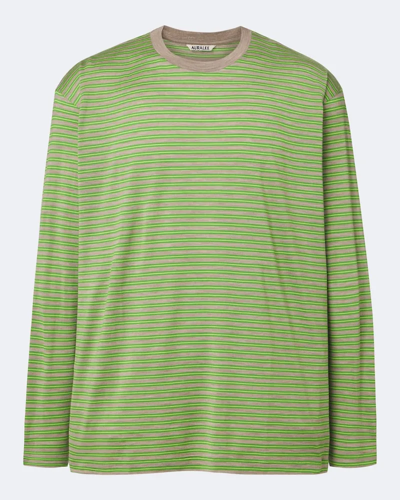 AURALEE Longsleeve aus Wolle Grün