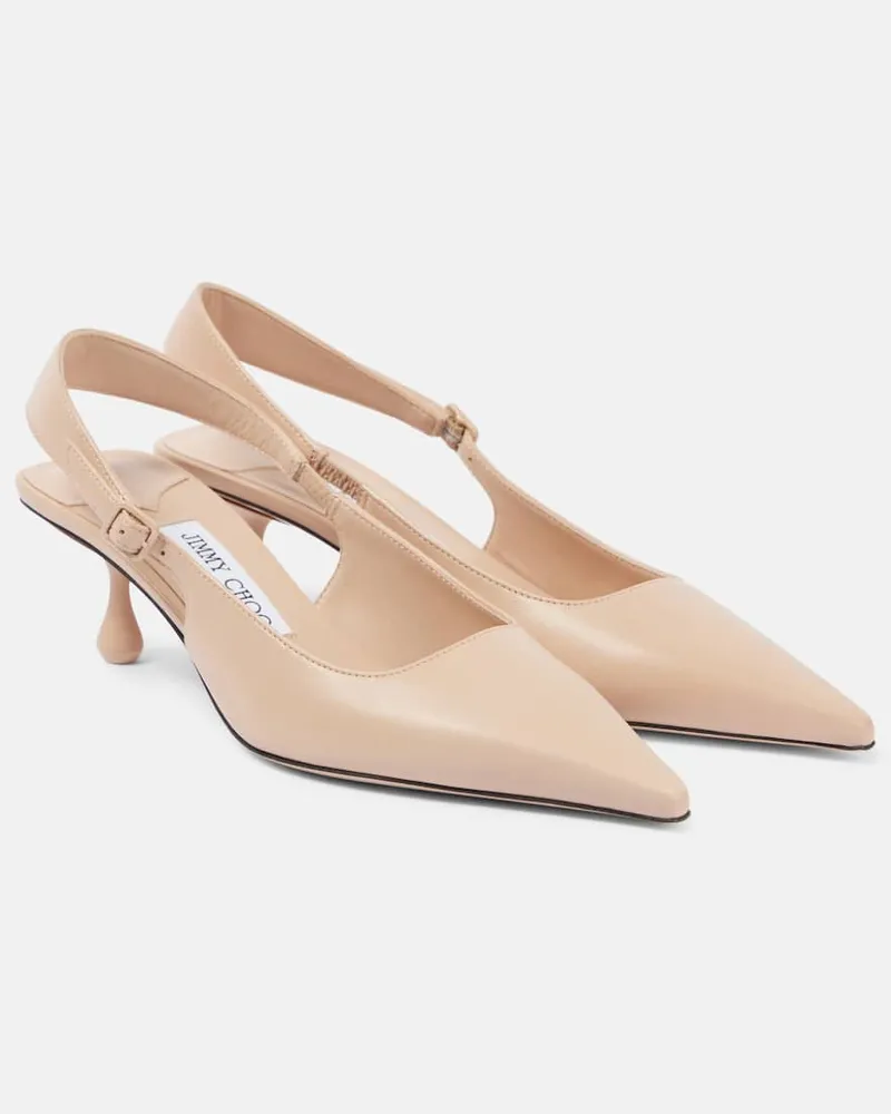 Jimmy Choo Slingback-Pumps Amel 50 aus Leder Rosa