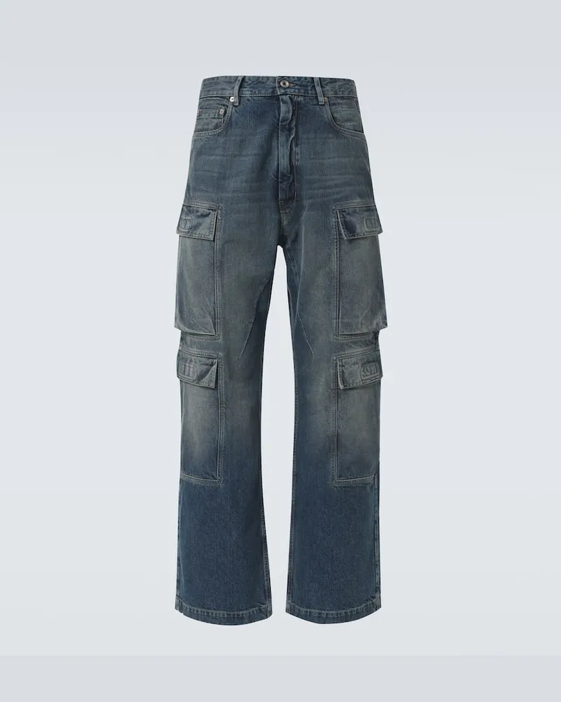 Rick Owens Cargo-Jeans Hollywood Blau