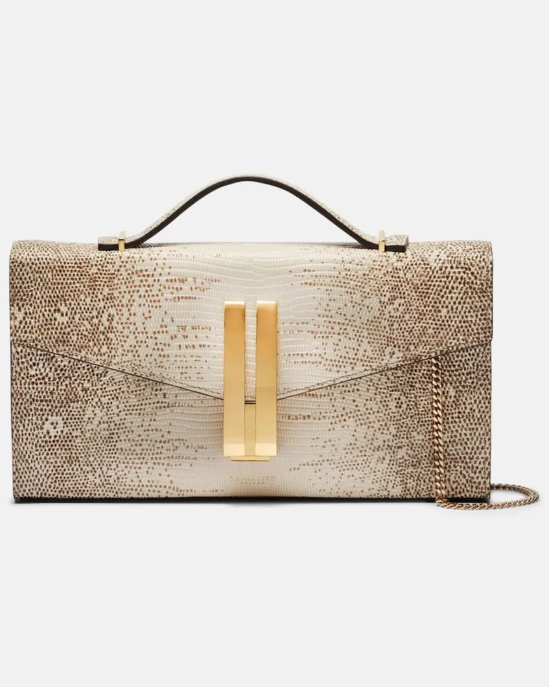 DeMELLIER Clutch Vancouver aus Leder Grau