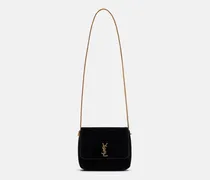 Schultertasche Kate aus Veloursleder