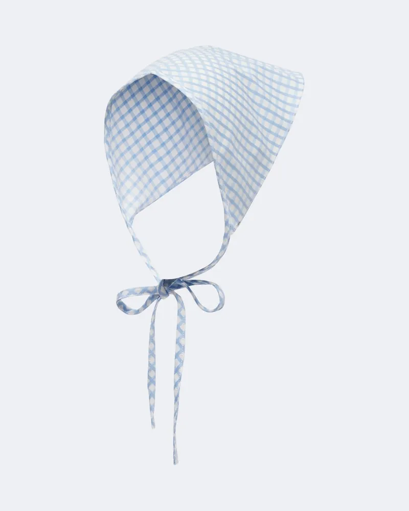 Posse Kopftuch Lila aus Baumwolle Blau