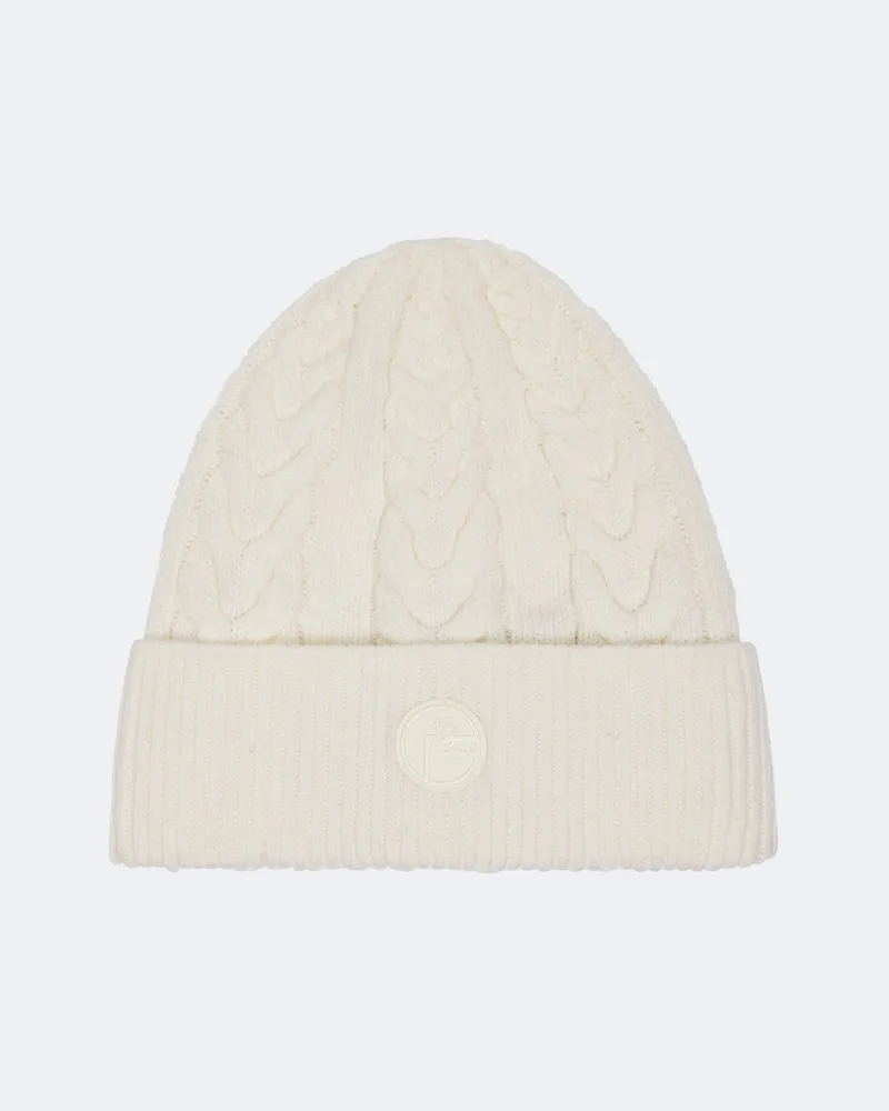 FUSALP Beanie aus einem Woll- und Kaschmirgemisch Weiß