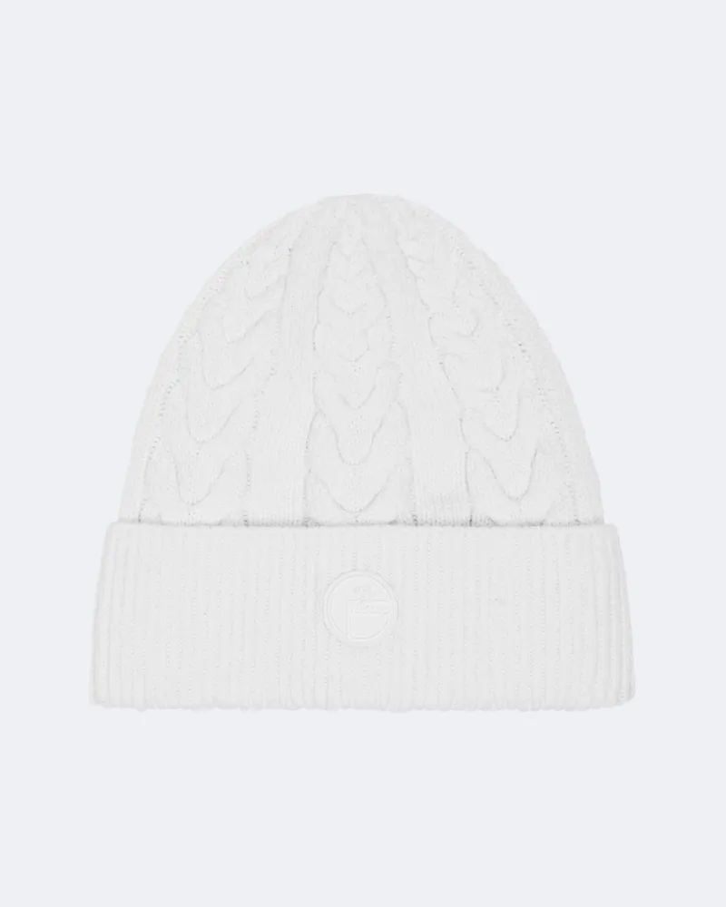 FUSALP Beanie aus einem Woll- und Kaschmirgemisch Weiß