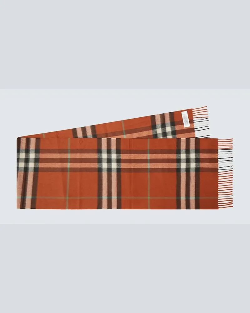 Burberry Schal Burberry Check aus Kaschmir Braun