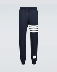 Thom Browne Trackpants 4-Bar aus Baumwolle Blau