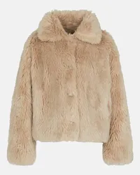 Yves Salomon Jacke aus Wolle Beige