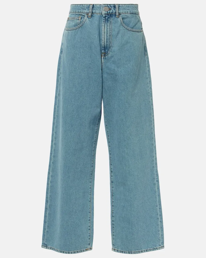 Róhe Róhe Low-Rise Wide-Leg Jeans Blau