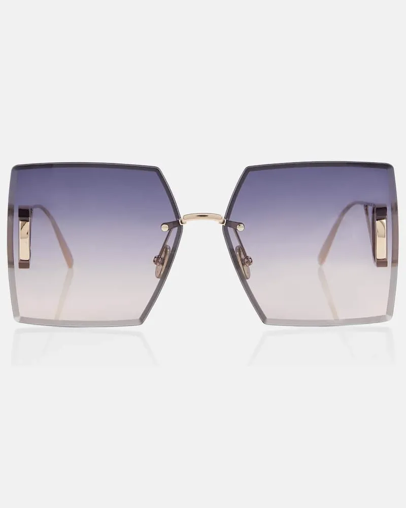 Dior Eckige Sonnenbrille 30Montaigne S7U Gold