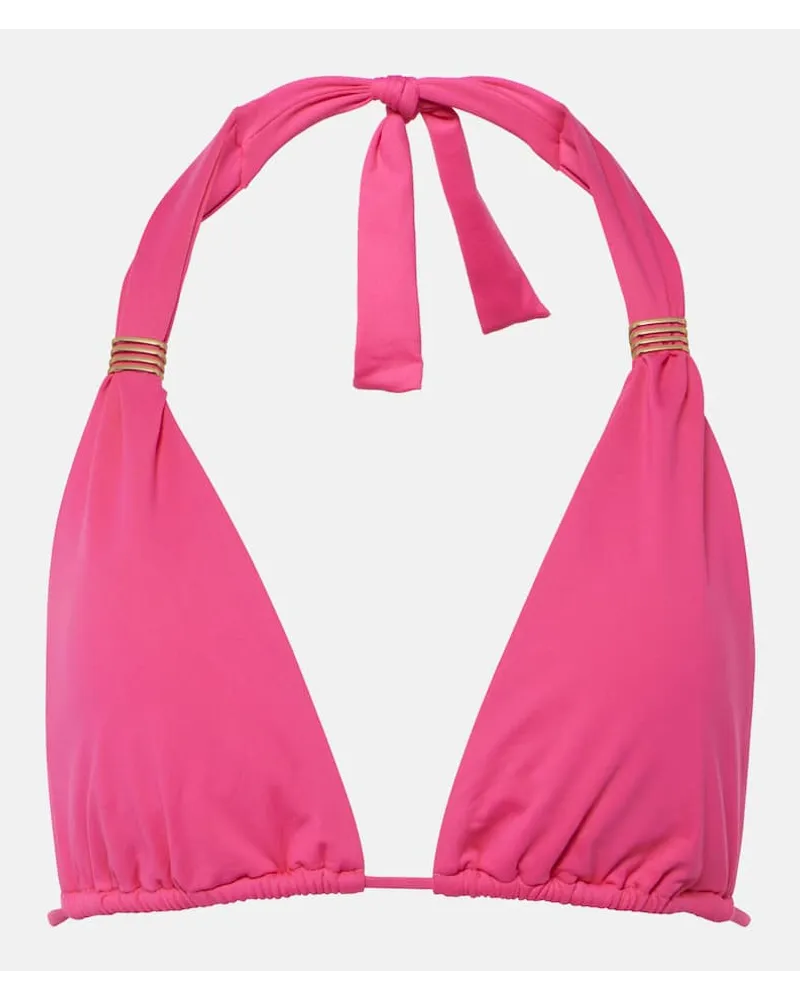 Melissa Odabash Verziertes Bikini-Oberteil Grenada Pink