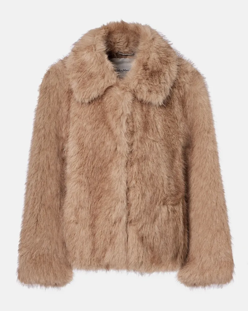 Max Mara Einreihiger Mantel Braun