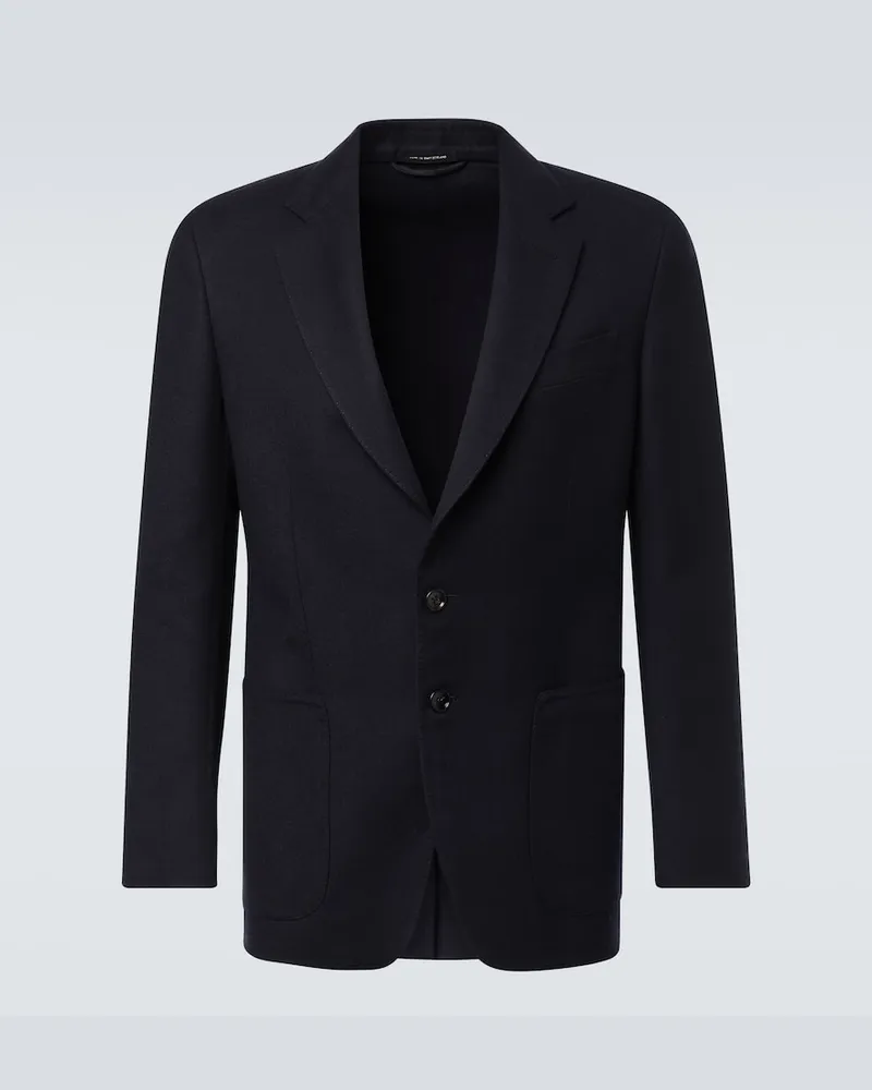 Tom Ford Jacke aus Wolle Blau