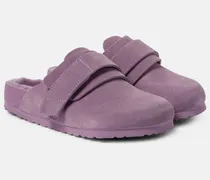 X Tekla Slippers Nagoya aus Veloursleder