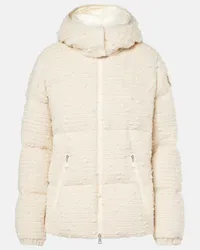 Moncler Daunenjacke Fourmines aus Tweed Gelb