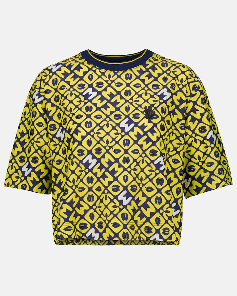 Moncler Bedrucktes T-Shirt Gelb