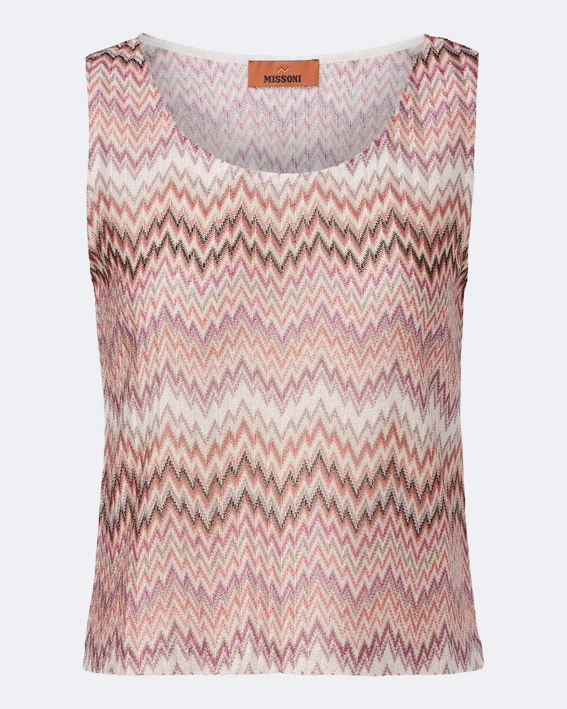 Missoni Top mit Zickzack-Muster Multicolor